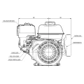HondaGX200 UT2QX4OH belső égésű motor, 16,9 l/perc szállítású, 1-es csoportba tartozó hidraulikus szivattyúval