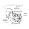 HondaGX200 UT2QX4OH belső égésű motor, 13,7 l/perc szállítású, 1-es csoportba tartozó hidraulikus szivattyúval