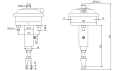 Hidraulikus-pneumatikus fékhenger, dugattyúátmérő: 30 mm, membránméret: T24