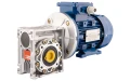 Villanymotoro csigahajtóműve HMRV 50, 1:30, IEC71 háromfázisú 380V, 0,25kW, típus: B35