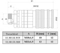 Két hidraulikus gyorscsatlakozó, sík aljzatok, olajvesztés nélküli. Rögzítő tábla a készletben. Menetméret: választható