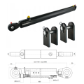 Kettős működésű hidraulikus munkahenger 50/28, hossz: 1180mm lökethossz: 900mm rögzítőkonzollal