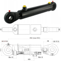 Kettős működésű hidraulikus munkahenger 50/28, hossz: 392mm lökethossz: 160mm