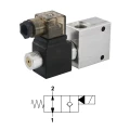 2-utas 2/2-es alaphelyzetben nyitott elektromos működtetésű hidraulikus szelep, kétirányú blokkolhatósággal. Menetek: 1/2” feszültség: 230V átáramlás: 70L / perc maximális nyomás: 350bar