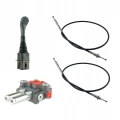 Hidraulikus elosztó 80L/perc 2-szekciós, joystick, 2 Bowden-kötél a hidraulikus elosztóhoz - HT24