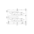 2-szekciós kettős működésű hidraulikus elosztó 40L - HT24
