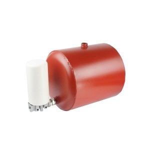 Univerzális ovális 20 liter űrtartalmú fém hidraulikaolaj tartály, plusz felszereltséggel