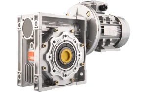 Villanymotoro csigahajtóműve HMRV 90, 1:80, IEC80, háromfázisú 380V, 0,75kW, típus: B35     