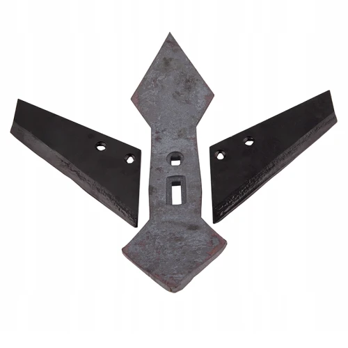 Tarlóhántó készlet 1x Duplaszív kapa + 2x nehézkultivátor kapa szárny