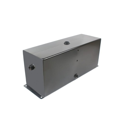 Univerzális négyszögletes 25 liter űrtartalmú fém hidraulikaolaj tartály, alulsó rögzítés