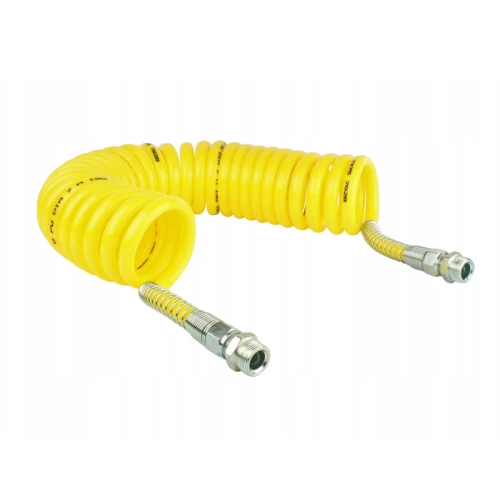 Spirális pneumatikus cső, sárga M22x1,5, Hosszúság 7m