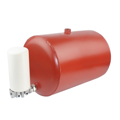 Univerzális ovális 30 liter űrtartalmú fém hidraulikaolaj tartály, plusz felszereltséggel