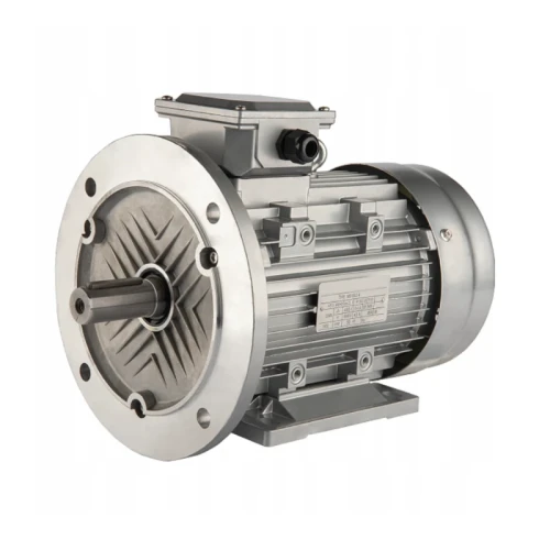 Villanymotoro szerelési peremmel háromfázisú 400V, 0,37kW, típus: B35, fordulatszám: 1370 ford/perc, hajtótengely átmérője: 14mm