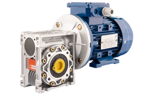 Villanymotoro csigahajtóműve HMRV 50, 1:30, IEC71 háromfázisú 380V, 0,25kW, típus: B35