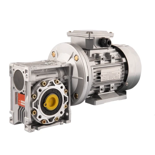 Villanymotoro csigahajtóműve HMRV 50, 1:30, IEC80, háromfázisú 380V, 0,55kW, típus: B35