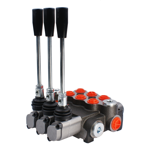 3-szekciós kettős működésű hidraulikus elosztó 40L