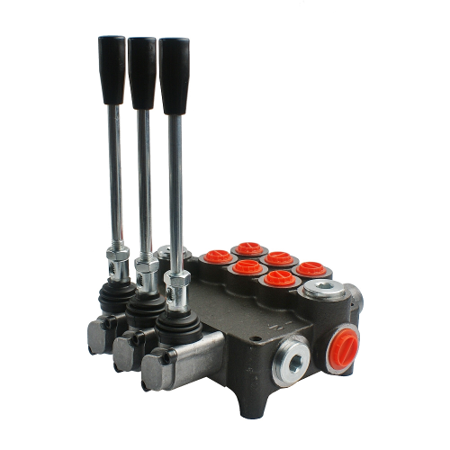 3-szekciós kettős működésű hidraulikus elosztó 80L