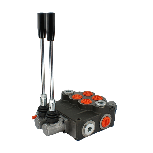 2-szekciós kettős működésű hidraulikus elosztó 120L