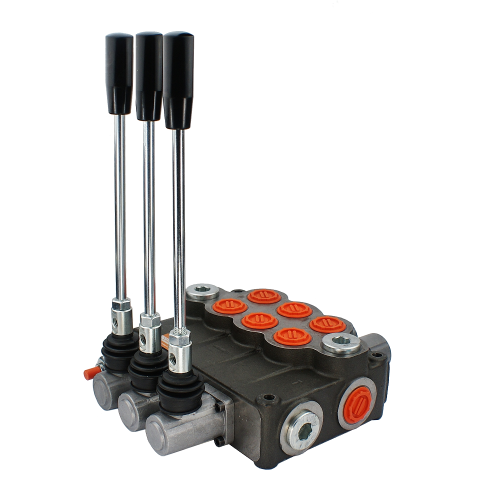 3-szekciós kettős működésű hidraulikus elosztó 120L