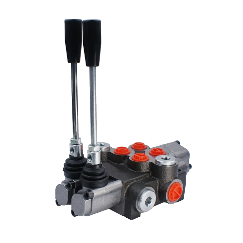 2-szekciós hidraulikus elosztó 40L 1x kettős működésű 1x úszó szekció