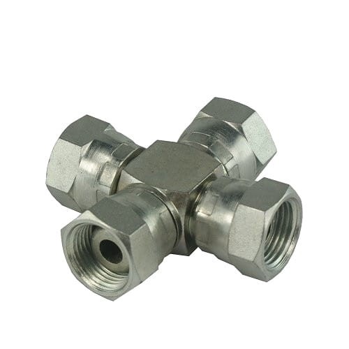 Hidraulika kereszt idom belső menetek