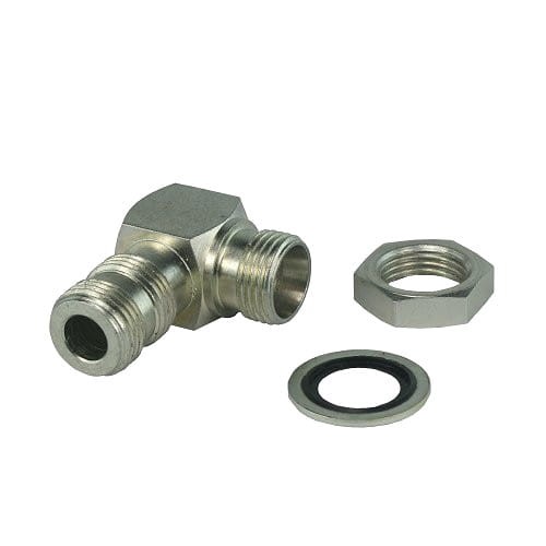 Hidraulikus sarokcsatlakozó külső/külső 1/4" - M16x1,5