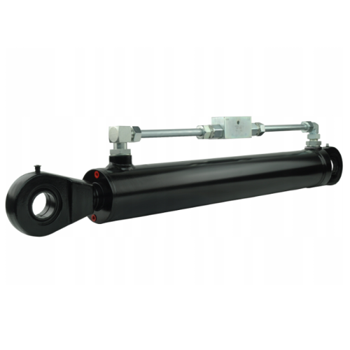 Kettős működésű hidraulikus munkahenger 80/45, hossz: 840mm lökethossz: 1340mm biztonsági szeleppel „zárral”