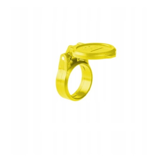 Porvédő csapfedél gyorscsatlakozóra, sárga