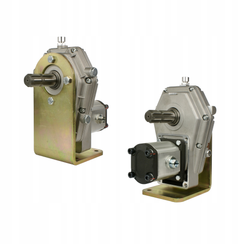 Hajtómű TLT-tengellyel, hajtóműház rögzítő konzollal és hidraulikus szivattyúval 26cc, csoprot 2, 53L/perc teljesítmény. Ttovábbi TLT-tengellyel