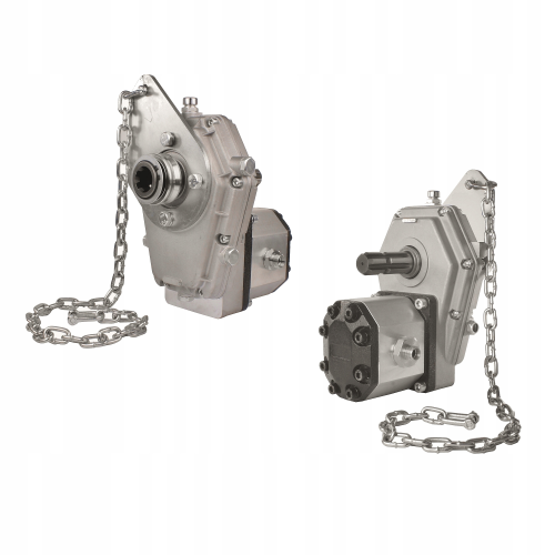 Hajtómű, hajtóműház tartó lánccal és hidraulikus szivattyúval 33cc, csoprot 3, 67L/perc teljesítmény. Ttovábbi TLT-tengellyel