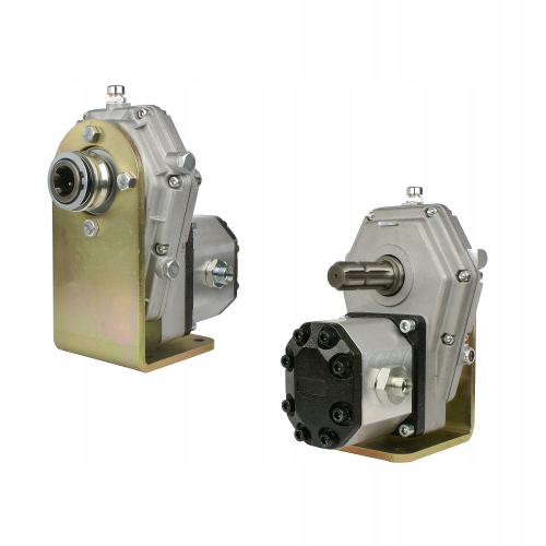 Hajtómű, rögzítő konzol és hidraulikus szivattyúval 33cc, csoprot 3, 67L/perc teljesítmény. Ttovábbi TLT-tengellyel