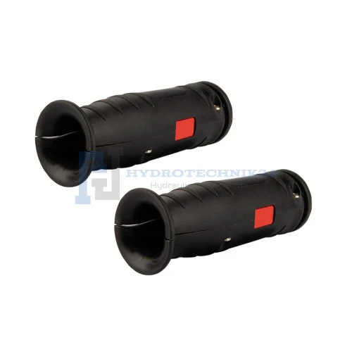 Piros színű hidraulikus tömlő jelölés, 2 darabos készlet, jelölés: 2