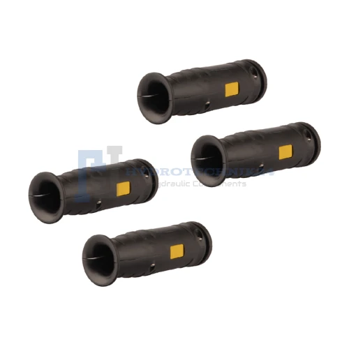 Sárga színű hidraulikus tömlő jelölés, 4 darabos készlet, jelölés: 2x1 és 2x2