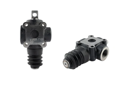 Húzott végszelep „végálláskapcsoló” alaphelyzetben nyitott V-FCR 1T menetek: 3/4” térfogatáram: 120L maximális nyomás: 350bar