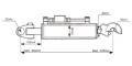 Hidraulikus felső függesztőkar, 3. kategória. Traktorokhoz CASE DEUTZ FENDT FIAT JD MF VALTRA