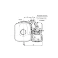 Honda GX160 UT2SX40H belső égésű motor, 8,82 l/perc szállítású, 1-es csoportba tartozó hidraulikus szivattyúval