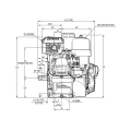 HondaGX200 UT2QX4OH belső égésű motor, 16,9 l/perc szállítású, 1-es csoportba tartozó hidraulikus szivattyúval