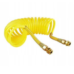 Spirális pneumatikus cső, sárga M22x1,5, Hosszúság 5,5m