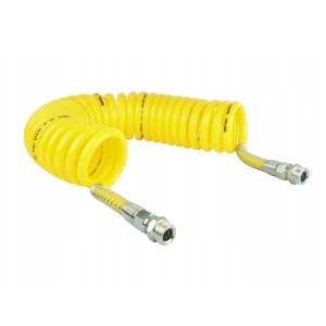 Spirális pneumatikus cső, sárga M22x1,5, Hosszúság 7m 