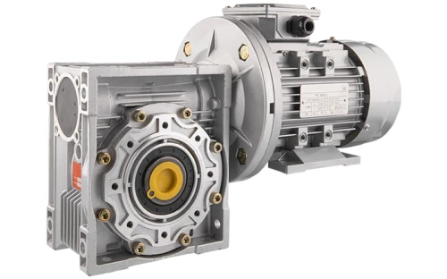 Villanymotoro csigahajtóműve HMRV 75, 1:60, IEC80, háromfázisú 380V, 0,75kW, típus: B35