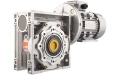 Villanymotoro csigahajtóműve HMRV 90, 1:80, IEC80, háromfázisú 380V, 0,75kW, típus: B35