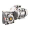Villanymotoro csigahajtóműve HMRV 75, 1:7,5, IEC100, háromfázisú 380V, 3kW, típus: B35