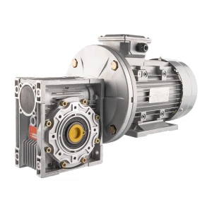 Villanymotoro csigahajtóműve HMRV 75, 1:7,5, IEC100, háromfázisú 380V, 3kW, típus: B35       