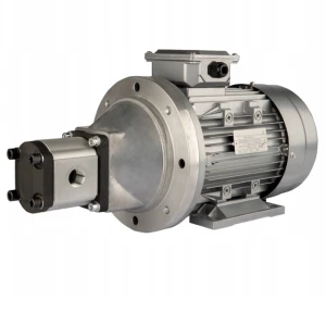Villanymotoro hidraulikus fogaskerekes szivattyúval, háromfázisú 380V, 2,2kW, 6 l/perc, maximális nyomás: 200 bar 