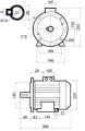 Villanymotoro hidraulikus fogaskerekes szivattyúval, háromfázisú 380V, 3kW, 6 l/perc, maximális nyomás: 240 bar