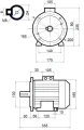Villanymotoro hidraulikus fogaskerekes szivattyúval, háromfázisú 380V, 1,5kW, 9 l/perc, maximális nyomás: 90 bar