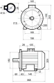 Villanymotoro hidraulikus fogaskerekes szivattyúval, háromfázisú 380V, 3kW, 9 l/perc, maximális nyomás: 190 bar