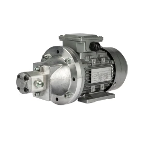 Villanymotoro hidraulikus fogaskerekes szivattyúval, háromfázisú 380V, 0,18kW, 0,67 l/perc, maximális nyomás: 100 bar      