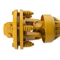 Háromszög profilú kardántengely 610 mm 460 Nm 1 3/8" 6 bordás súrlódó kuplunggal