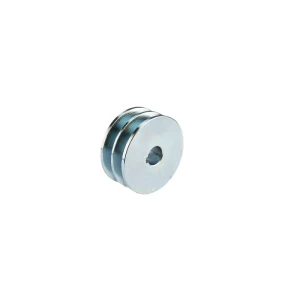 2 hornyú ékszíjtárcsa 2×13 mm-es ékszíjhoz Ø80 mm / furat Ø19 mm, reteszhorony 6 mm